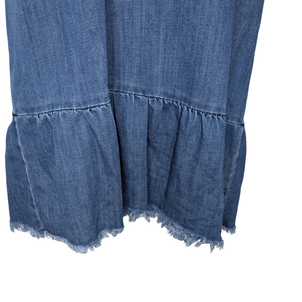 Aerie Denim Mini Dress with Lace-Up Detail - Picture 5 of 10